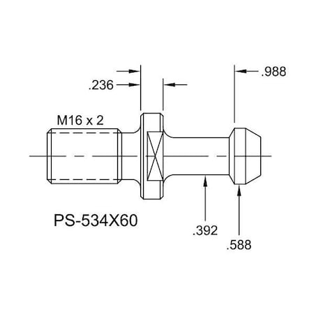 Tj Davies Co Solid Retention Knob PS-534X60